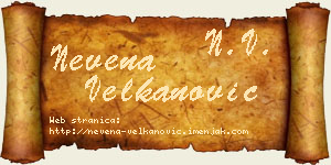 Nevena Velkanović vizit kartica